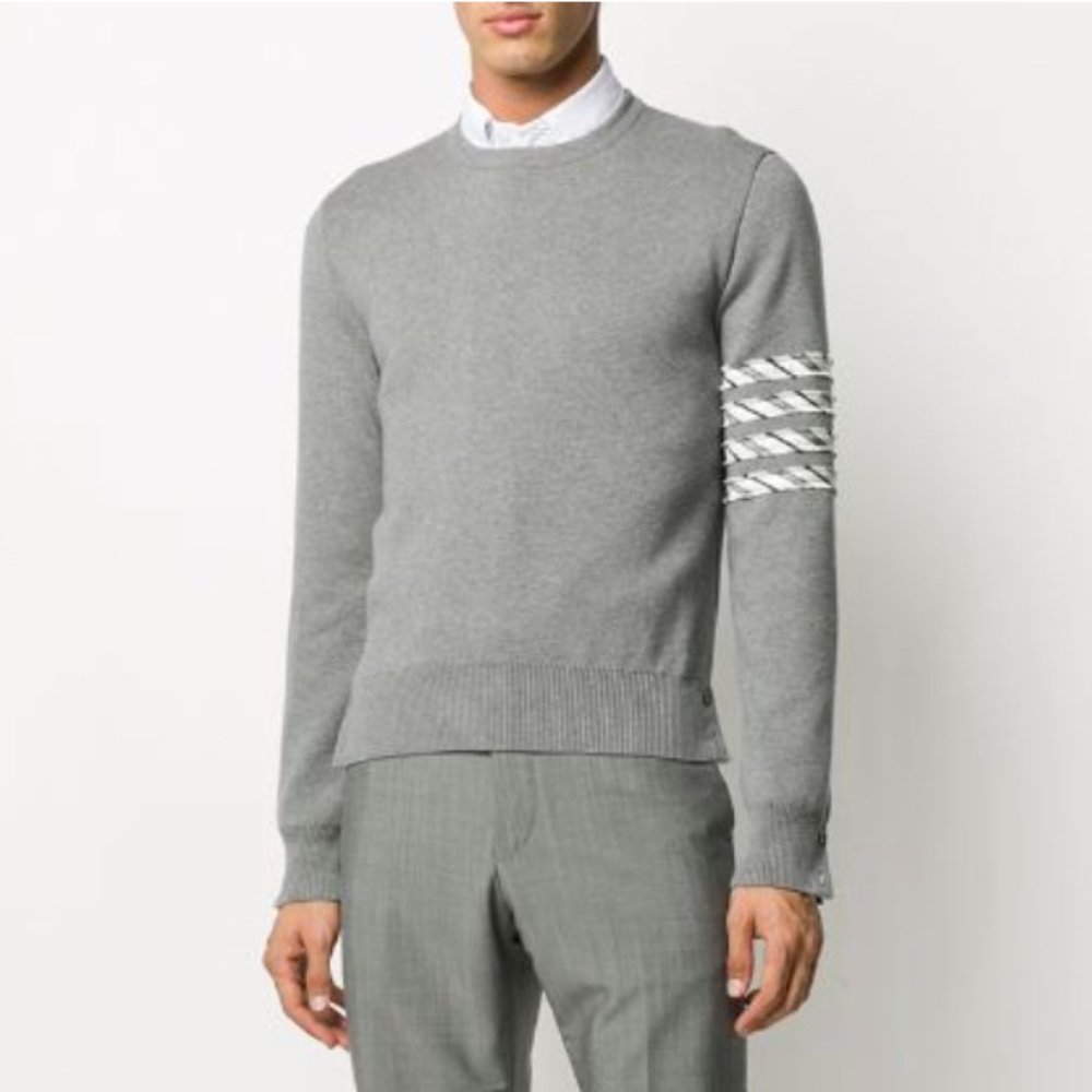 CURRENT SEASON - Thom Browne 4-Bar stripe jumper... NEW / UNWORN... RPP: $1,290